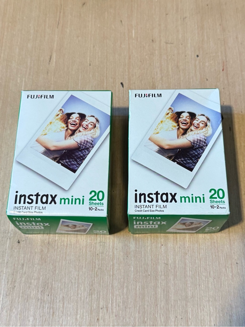 Lot 2 Pack Fujifilm Instax Mini 20 Sheets EACH 40 Total EXP 07/25 Brand New!!